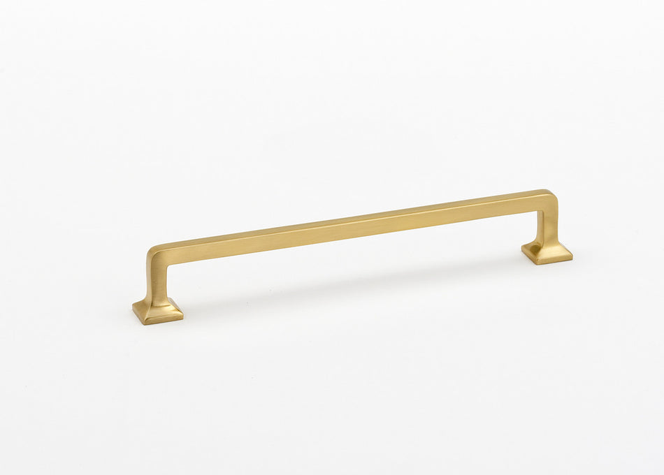 Alno A950-8-SB: 8" cc Millennium Cabinet Pull - Satin Brass