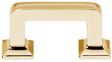 Alno A950-PB/NL: 1-1/2" Millennium Cabinet Pull - Unlacquered Brass