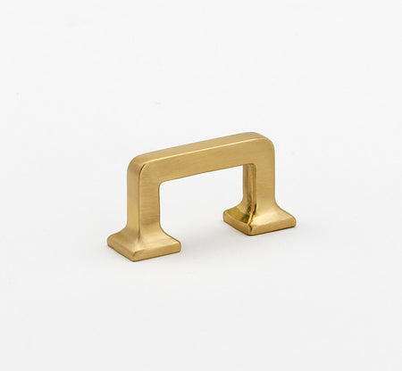 Alno A950-SB: 1-1/2" cc Millennium Cabinet Pull - Satin Brass