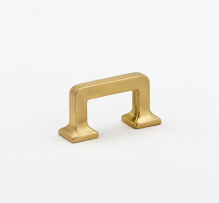 Alno A950-SB: 1-1/2" cc Millennium Cabinet Pull - Satin Brass