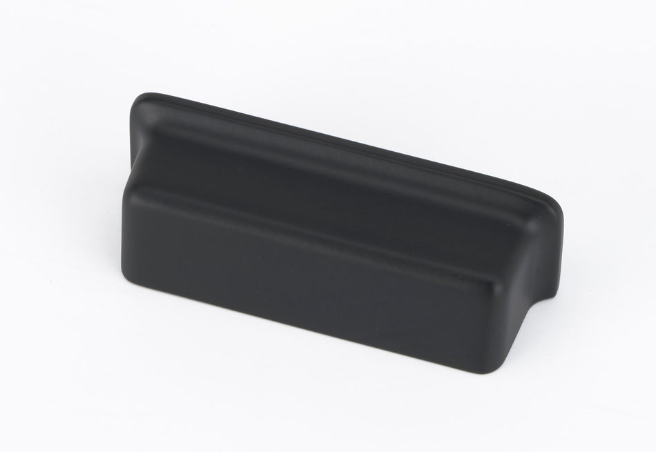 Alno A951-MB: 3" cc Millennium Cup Cabinet Pull - Matte Black