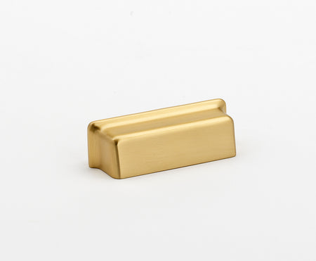 Alno A951-SB: 3" cc Millennium Cabinet Cup Cabinet Pull - Satin Brass