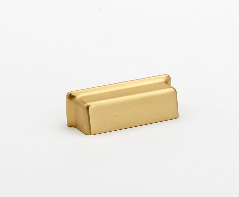 Alno A951-SB: 3" cc Millennium Cabinet Cup Cabinet Pull - Satin Brass