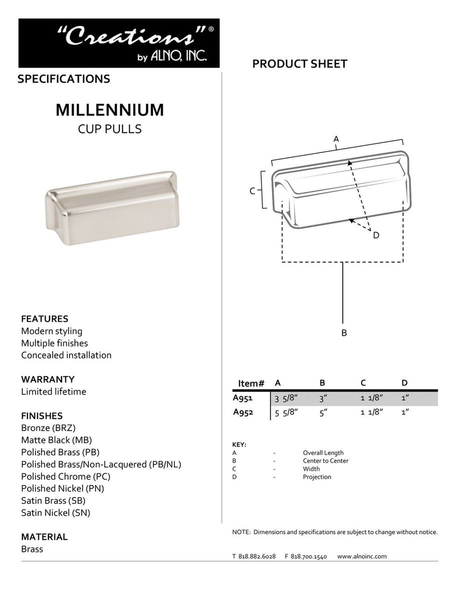 Specificaton Sheet