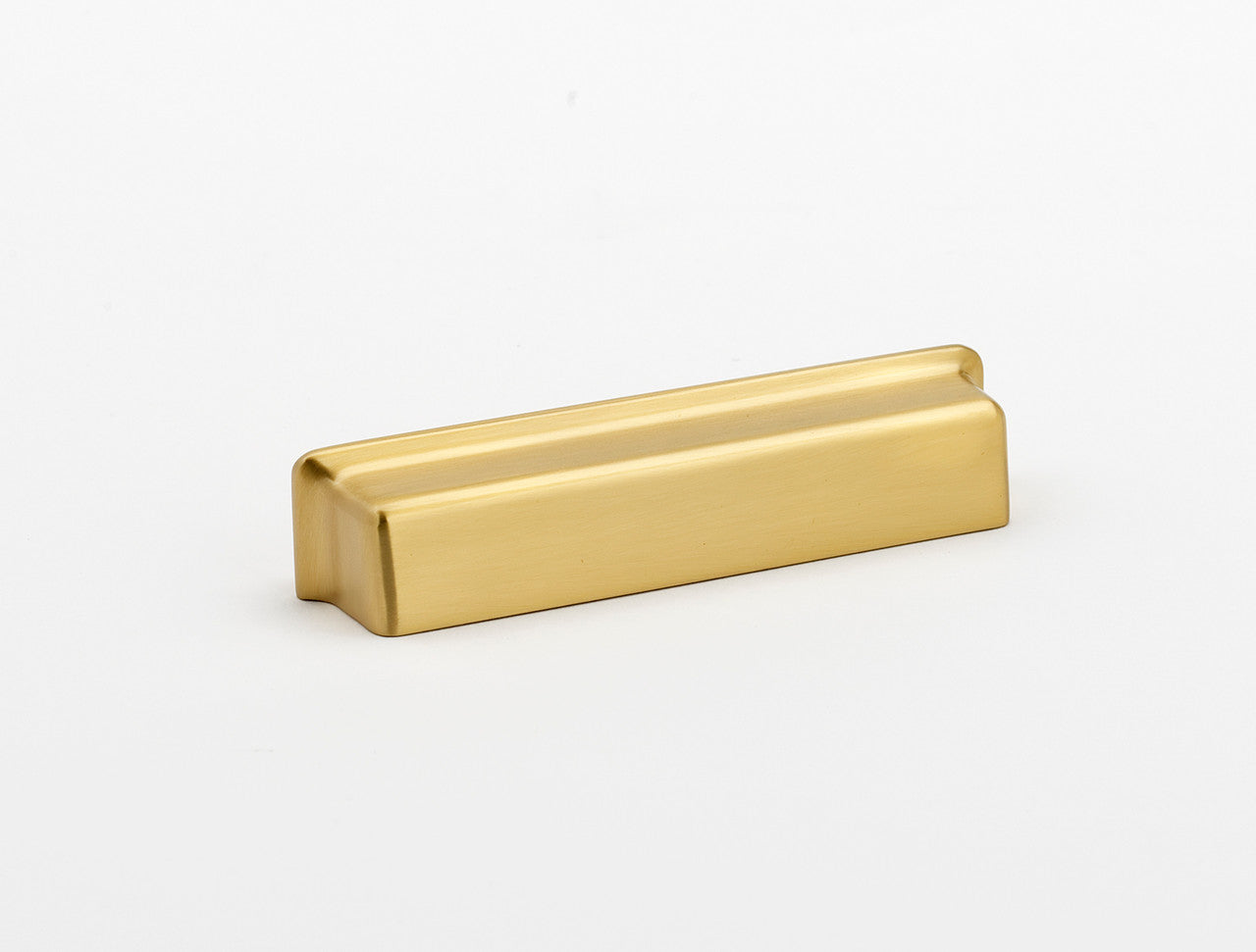 Alno A952-SB: 5" cc Millennium Cup Cabinet Pull - Satin Brass