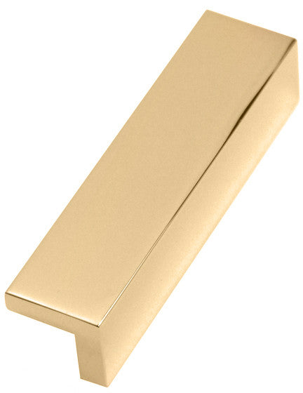 Alno A960-3-PB: 3" cc Tab Cabinet Pull - Polished Brass