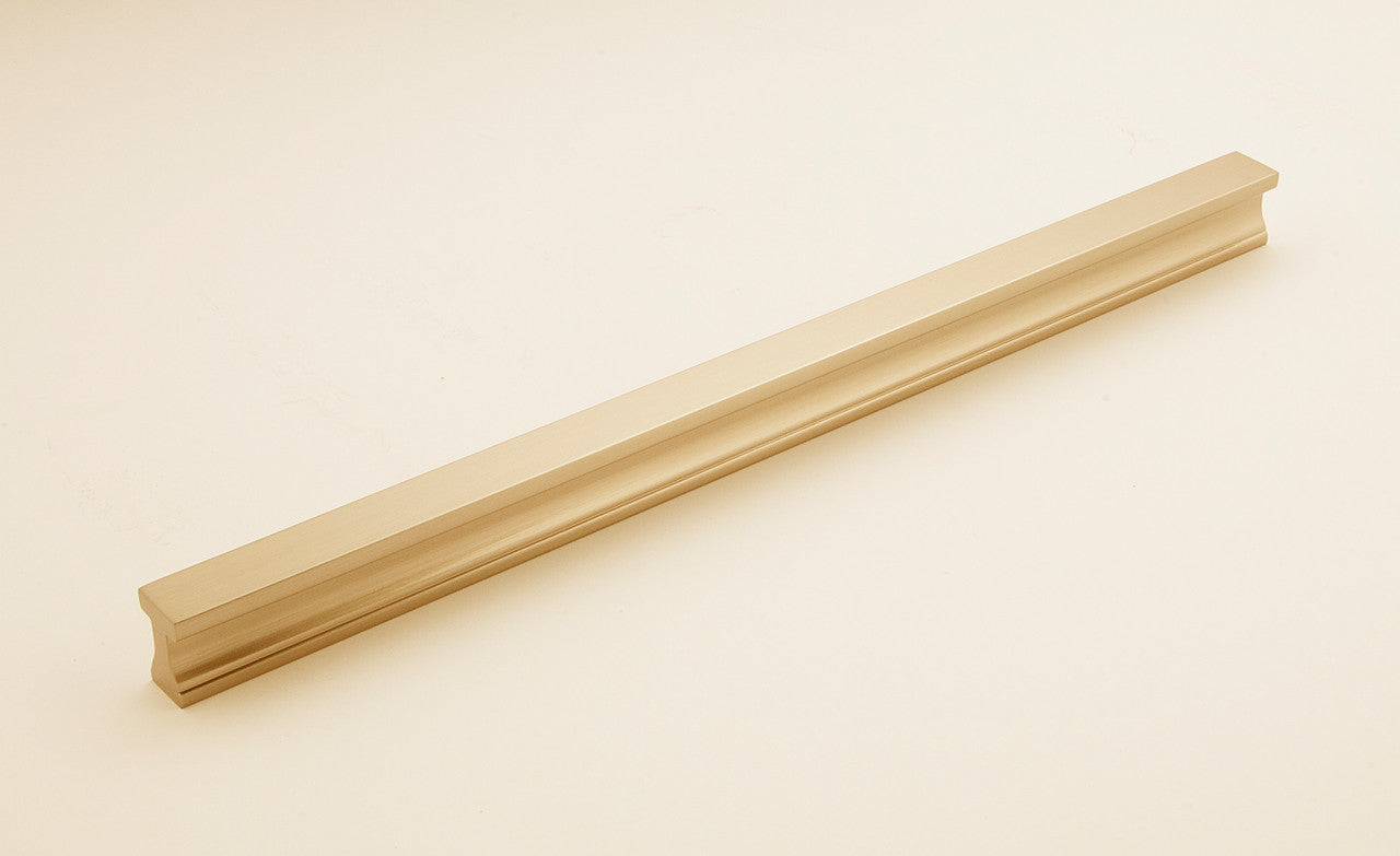 Alno A965-12-SB: 12" cc Linear Cabinet Pull - Satin Brass