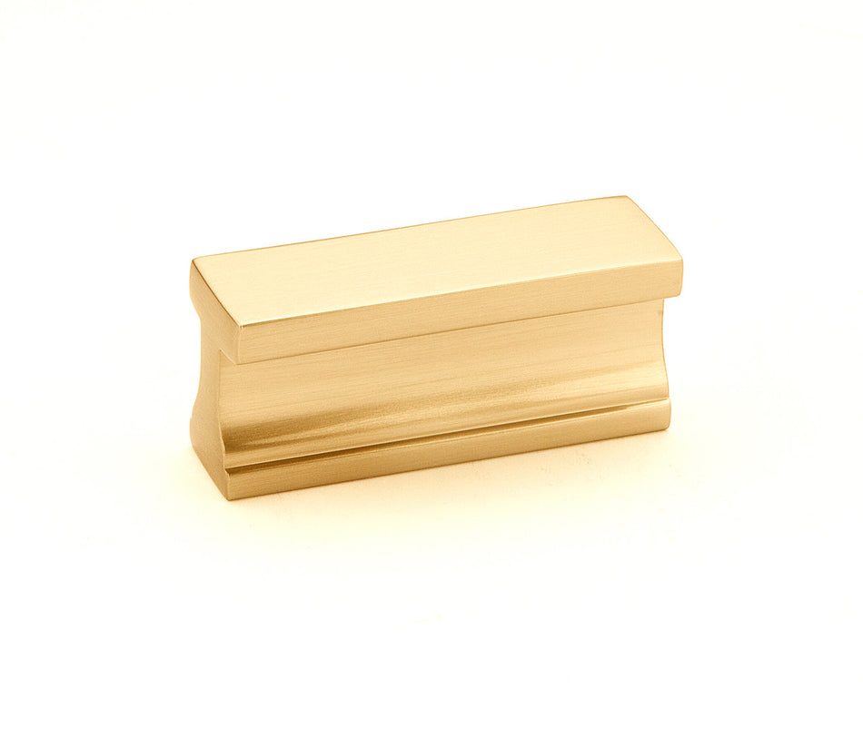 Alno A965-15-SB: 1-1/2" cc Linear Cabinet Pull - Satin Brass