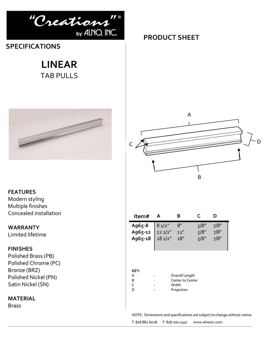 Specificaton Sheet