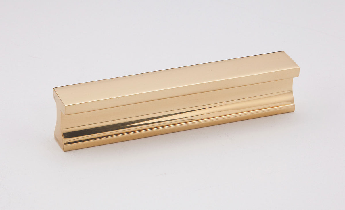 Alno A965-3-PB: 3" cc Linear Cabinet Pull - Polished Brass