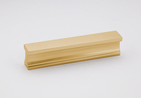 Alno A965-35-SB: 3-1/2" cc Linear Cabinet Pull - Satin Brass