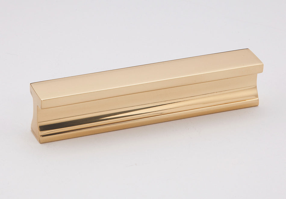 Alno A965-4-PB: 4" cc Linear Cabinet Pull - Polished Brass