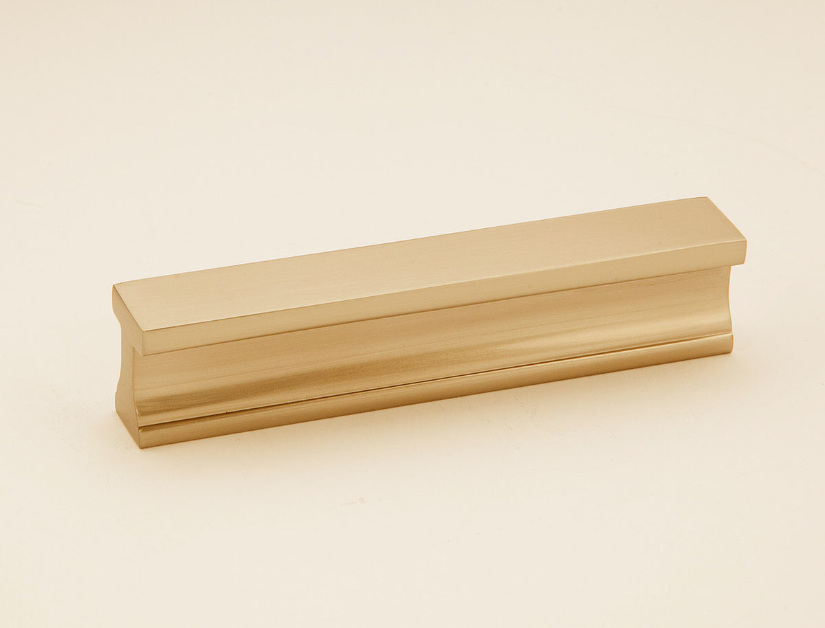 Alno A965-4-SB: 4" cc Linear Cabinet Pull - Satin Brass