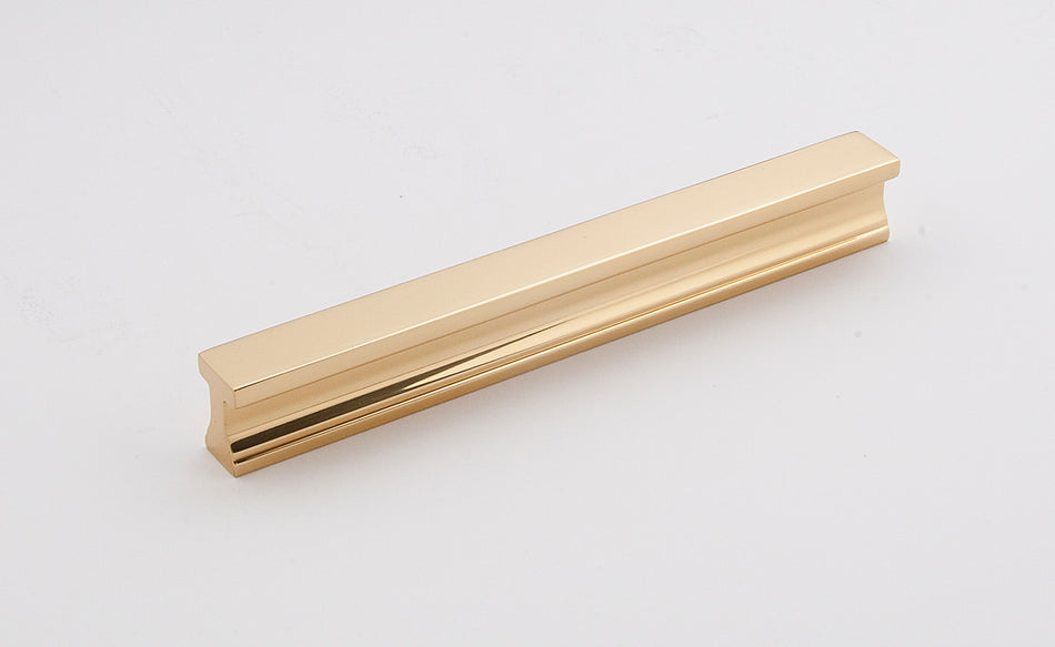 Alno A965-6-PB: 6" cc Linear Cabinet Pull - Polished Brass