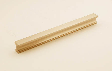 Alno A965-8-SB: 8" cc Linear Cabinet Pull - Satin Brass