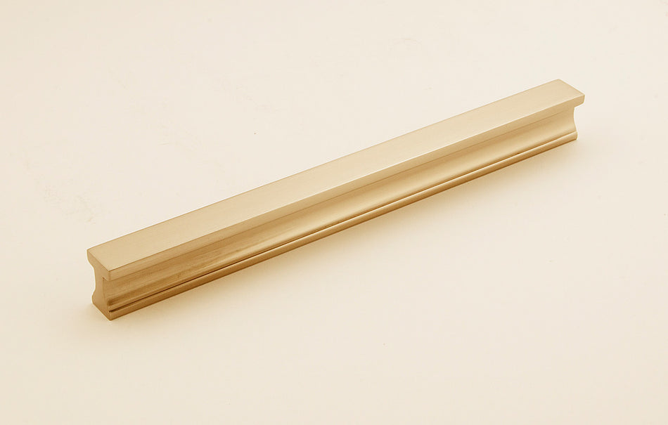Alno A965-8-SB: 8" cc Linear Cabinet Pull - Satin Brass