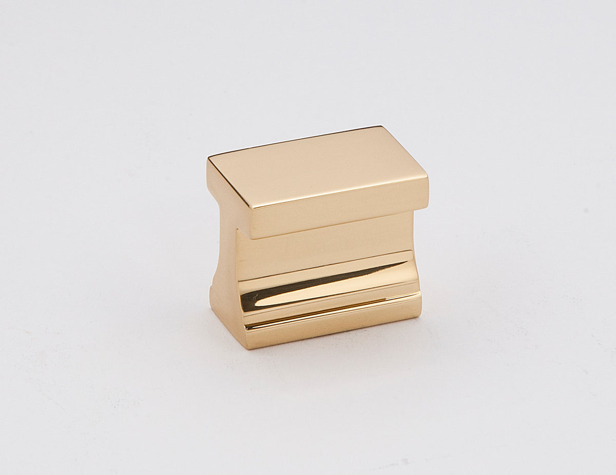 Alno A965-PB/NL: 3/4" cc Linear Cabinet Pull - Unlacquered Brass
