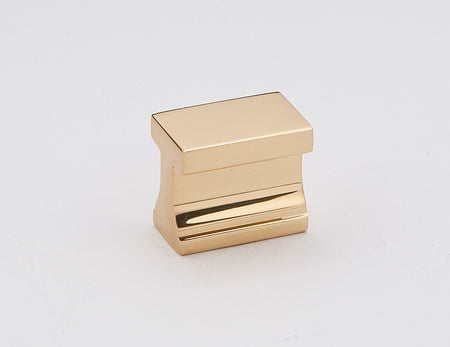 Alno A965-PB/NL: 3/4" cc Linear Cabinet Pull - Unlacquered Brass