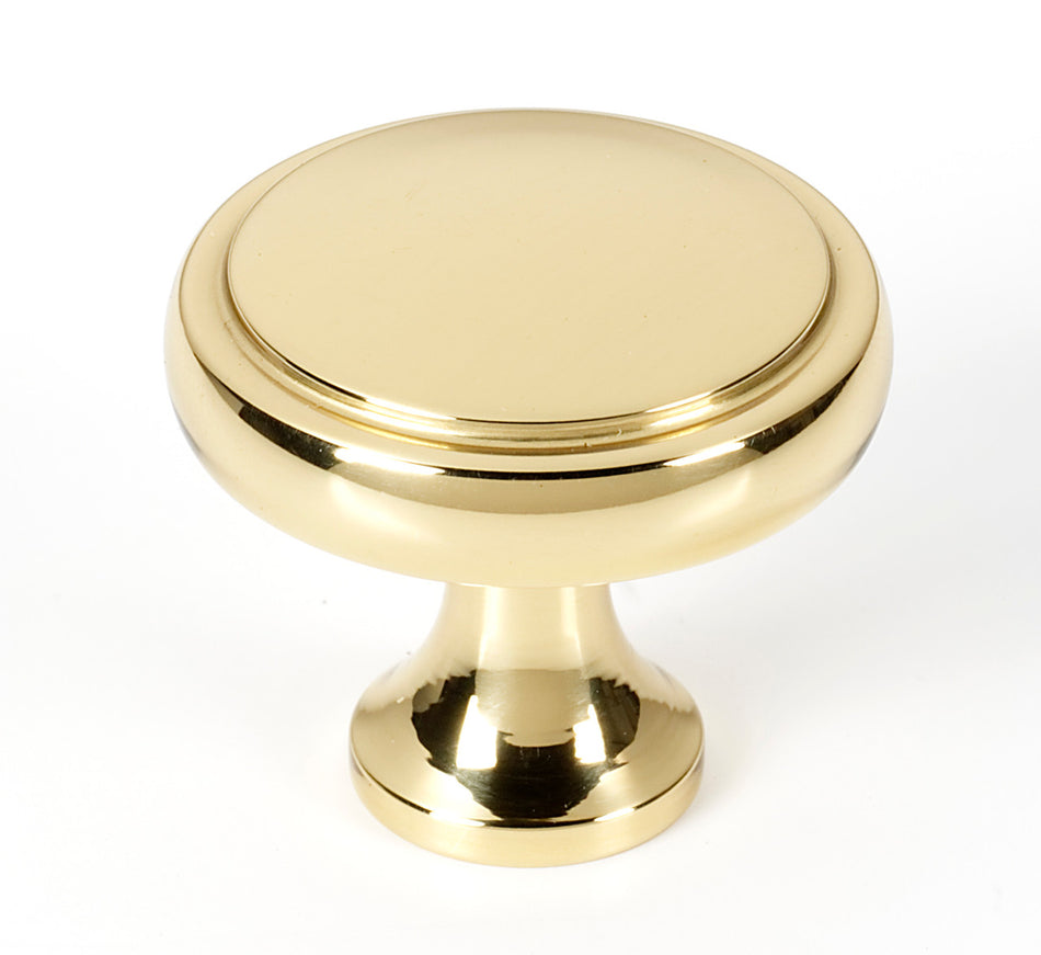 Alno A980-14-PB: 1-1/4" Royale Cabinet Knob - Polished Brass