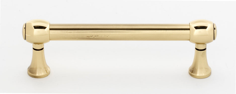 Alno A980-35-PA: 3-1/2" cc Royale Cabinet Pull - Polished Antique
