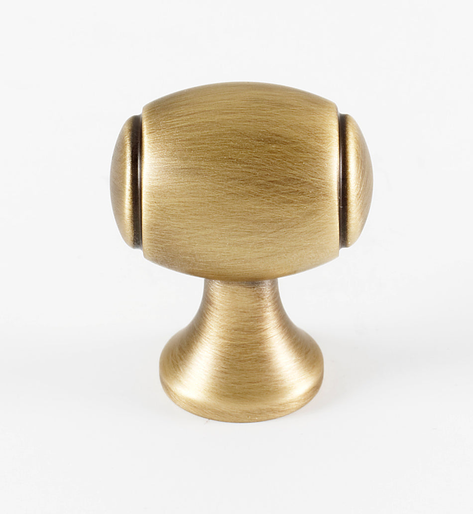 Alno A981-1-AEM: 1" Royale Barrel Cabinet Knob - Antique English Matte