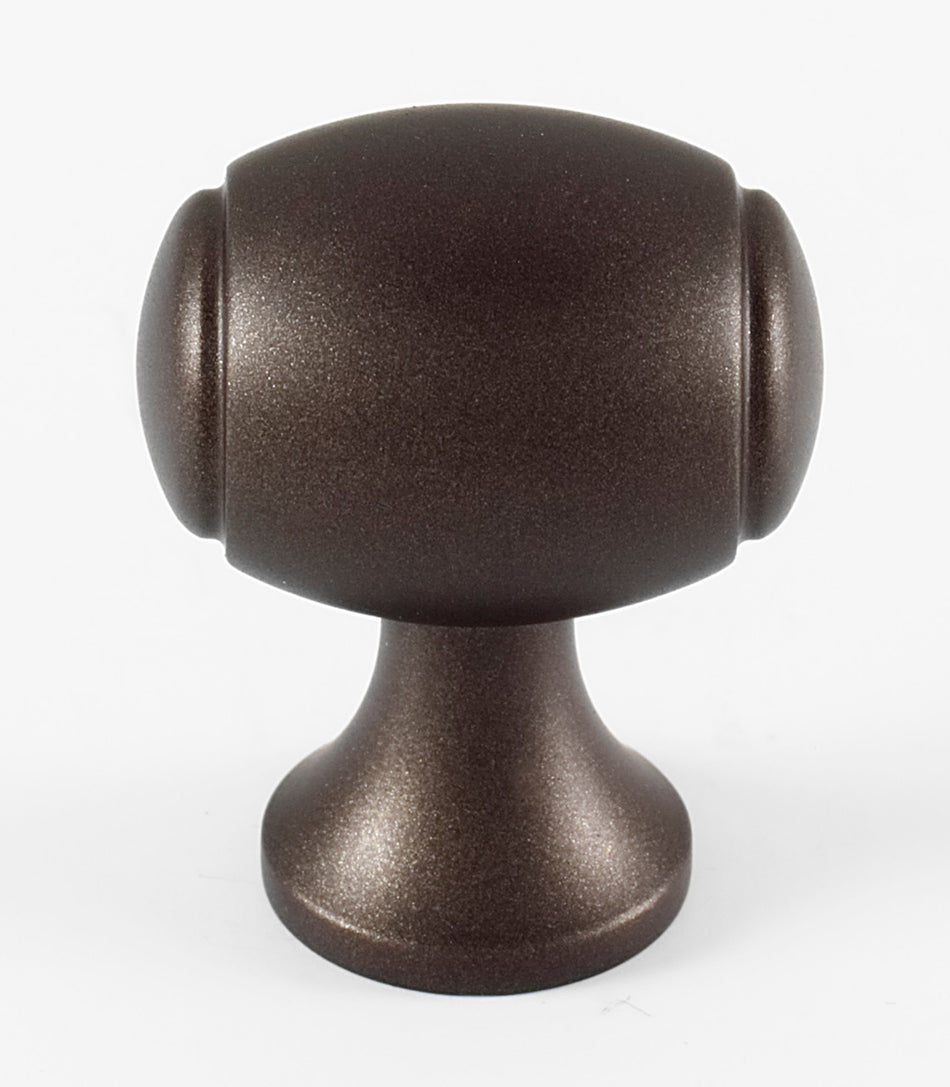 Alno A981-1-CHBRZ: 1" Royale Barrel Cabinet Knob - Chocolate Bronze