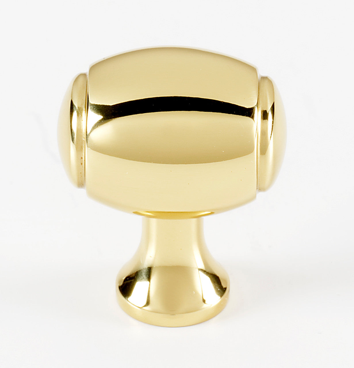 Alno A981-1-PB/NL: 1" Royale Cabinet Knob - Unlacquered Brass