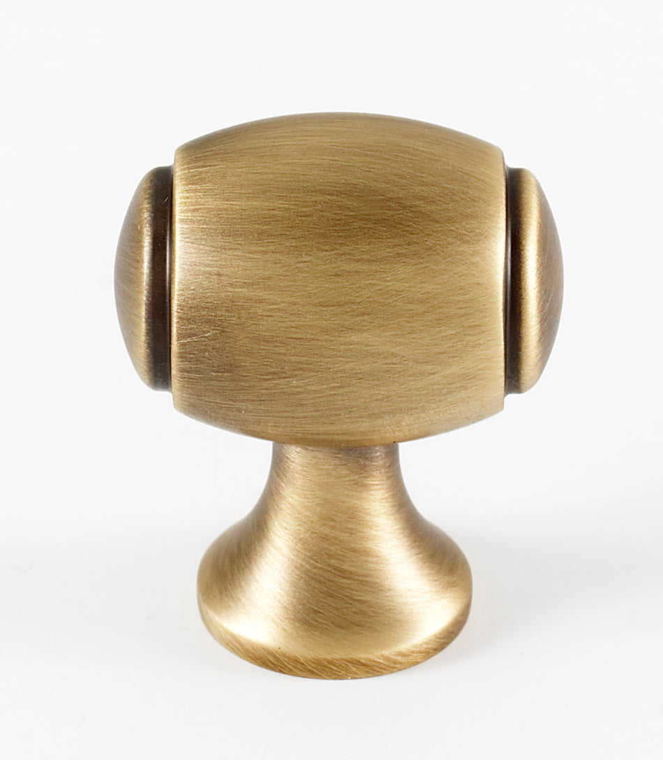 Alno A981-18-AEM: 1-1/8" Royale Barrel Cabinet Knob - Antique English Matte