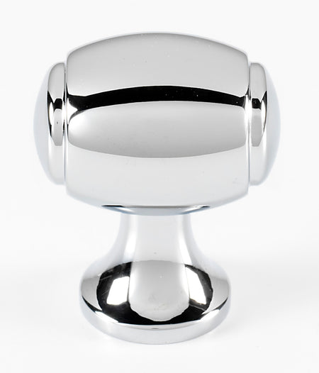Alno A981-18-PC: 1-1/8" Royale Barrel Cabinet Knob - Polished Chrome