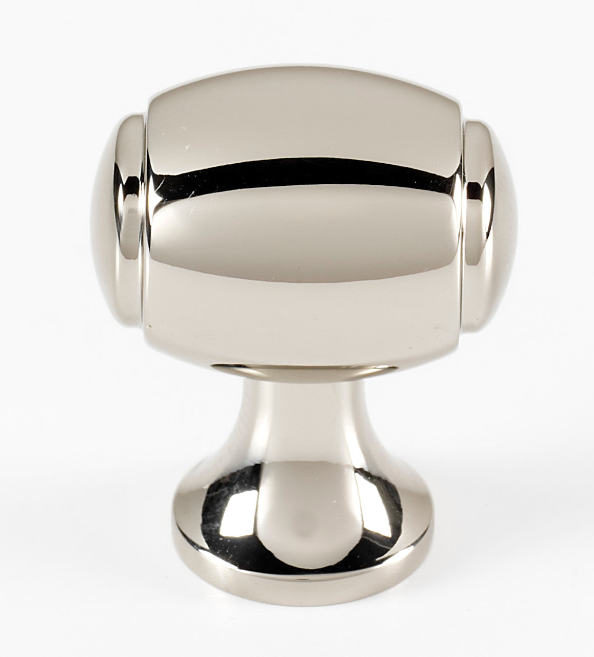 Alno A981-18-PN: 1-1/8" Royale Barrel Cabinet Knob - Polished Nickel