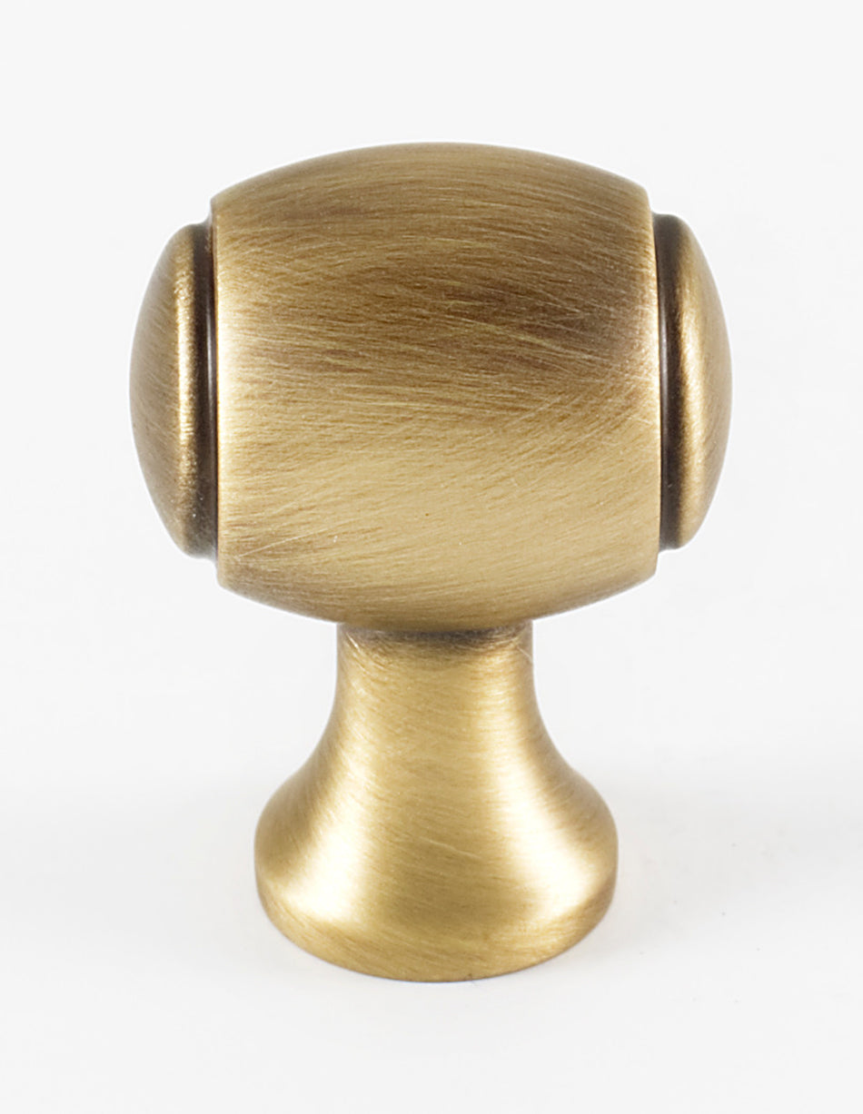 Alno A981-34-AEM: 3/4" Royale Barrel Cabinet Knob - Antique English Matte
