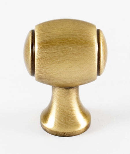 Alno A981-34-AE: 3/4" Royale Barrel Cabinet Knob - Antique English