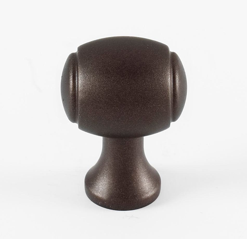 Alno A981-34-CHBRZ: 3/4" Royale Barrel Cabinet Knob - Chocolate Bronze
