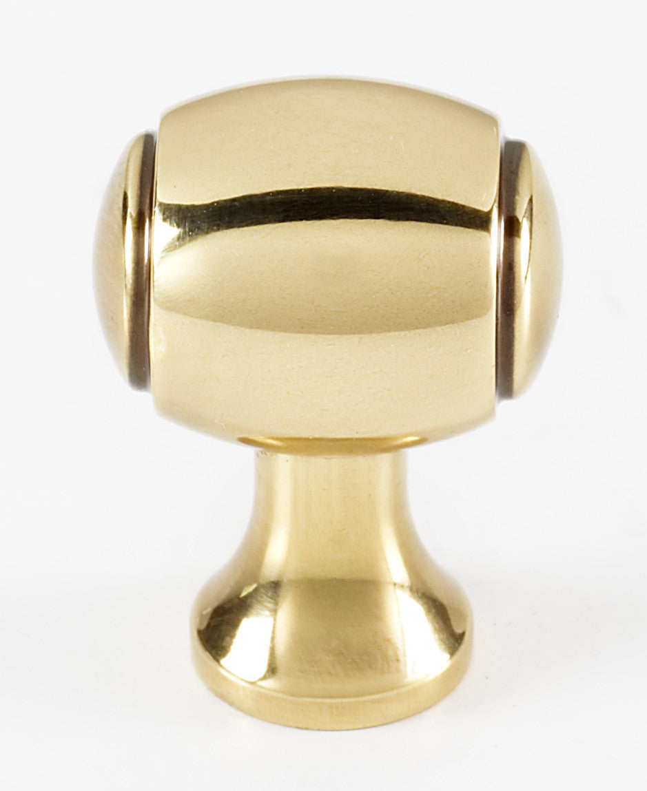 Alno A981-34-PA: 3/4" Royale Barrel Cabinet Knob - Polished Antique