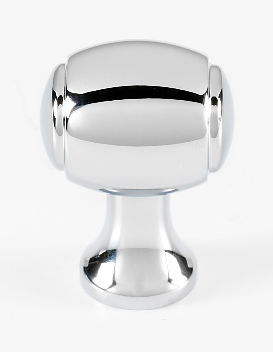 Alno A981-34-PC: 3/4" Royale Barrel Cabinet Knob - Polished Chrome
