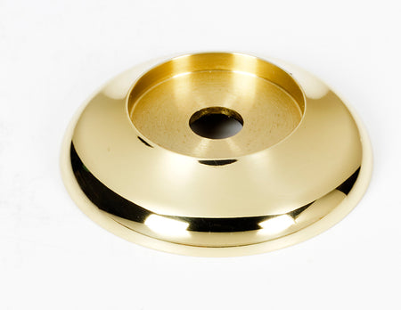 Alno A982-38-PB/NL: 1-1/2" Royale Backplate - Unlacquered Brass
