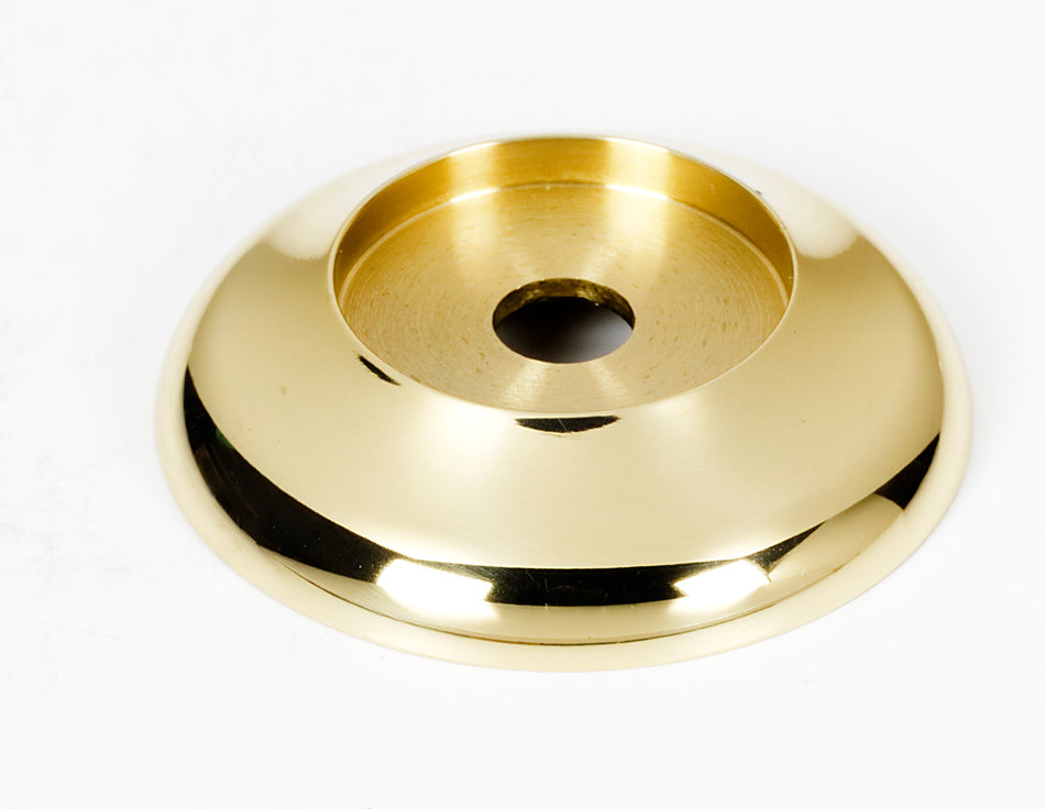 Alno A982-38-PB/NL: 1-1/2" Royale Backplate - Unlacquered Brass