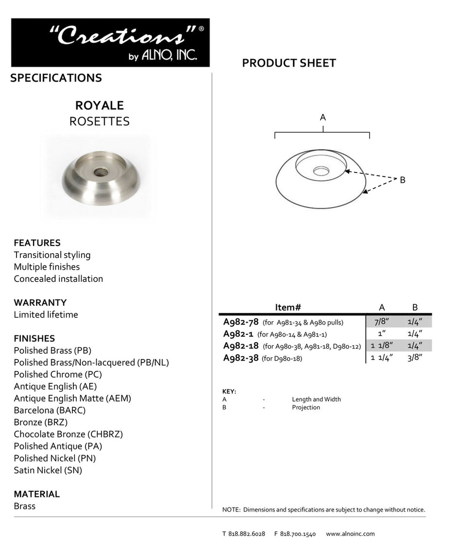Specificaton Sheet