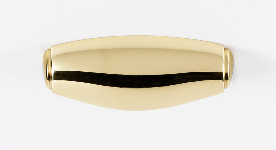 Alno A983-PB/NL: 3" cc Royale Cup Cabinet Pull - Unlacquered Brass