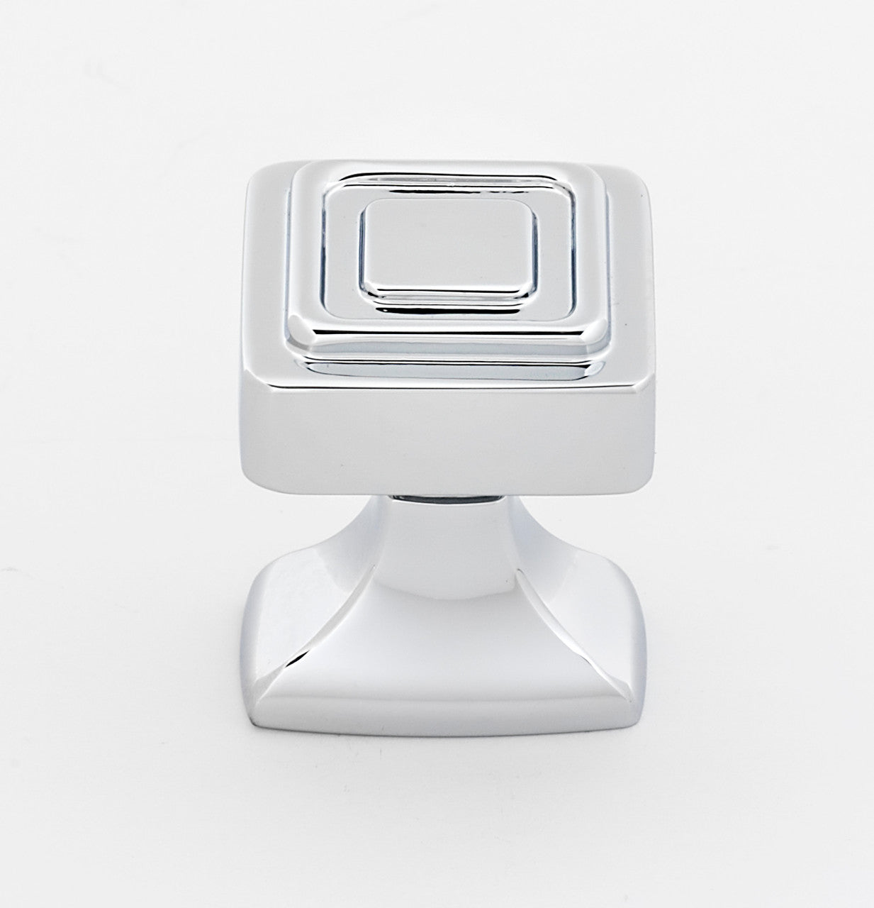 Alno A985-1-PC: 1" Cube Cabinet Knob - Polished Chrome