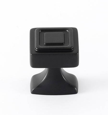 Alno A985-14-BRZ: 1-1/4" Cube Cabinet Knob - Bronze
