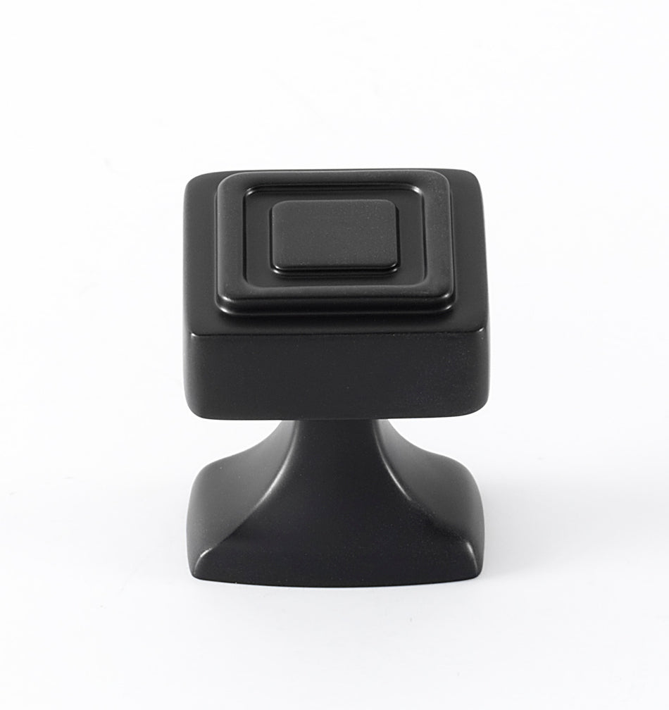 Alno A985-14-BRZ: 1-1/4" Cube Cabinet Knob - Bronze