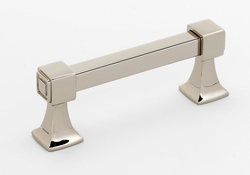 Alno A985-3-PN: 3" cc Cube Cabinet Pull - Polished Nickel
