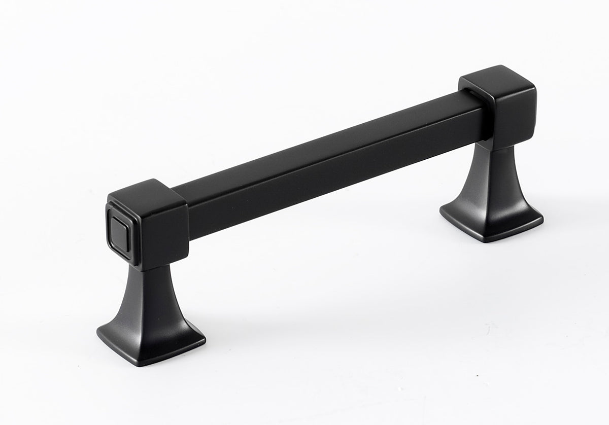 Alno A985-35-BRZ: 3-1/2" cc Cube Cabinet Pull - Bronze