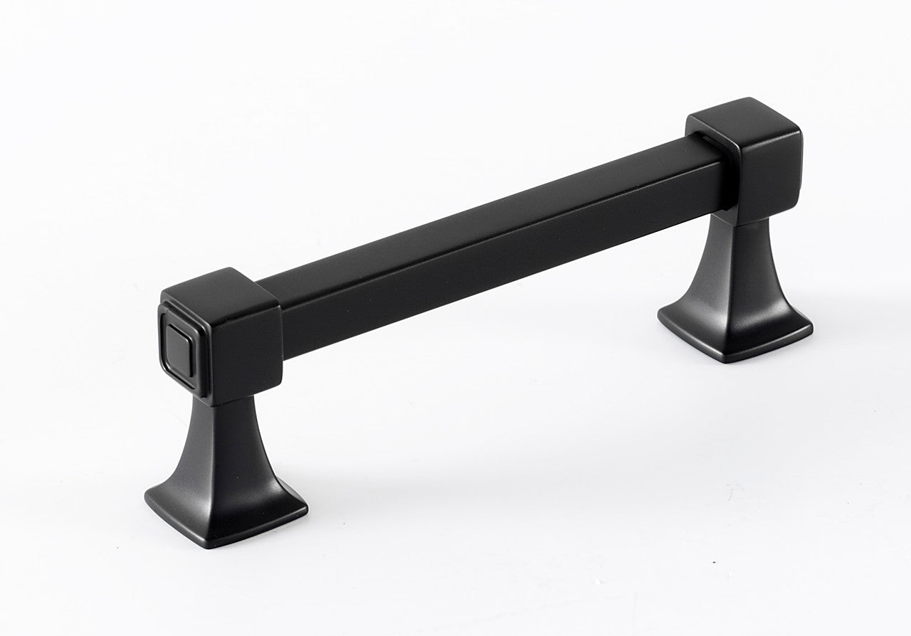 Alno A985-35-BRZ: 3-1/2" cc Cube Cabinet Pull - Bronze