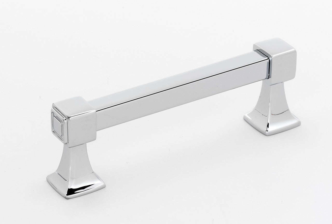 Alno A985-35-PC: 3-1/2" cc Cube Cabinet Pull - Polished Chrome