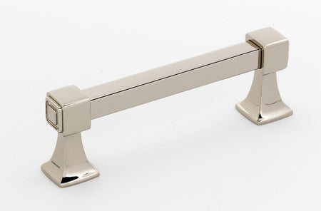 Alno A985-35-PN: 3-1/2" cc Cube Cabinet Pull - Polished Nickel
