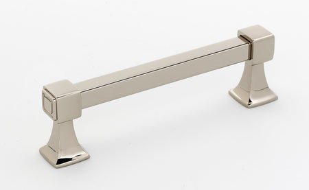Alno A985-4-PN: 4" cc Cube Cabinet Pull - Polished Nickel