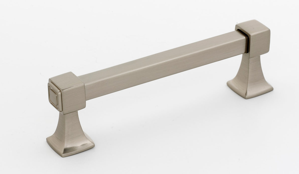 Alno A985-4-SN: 4" cc Cube Cabinet Pull - Satin Nickel
