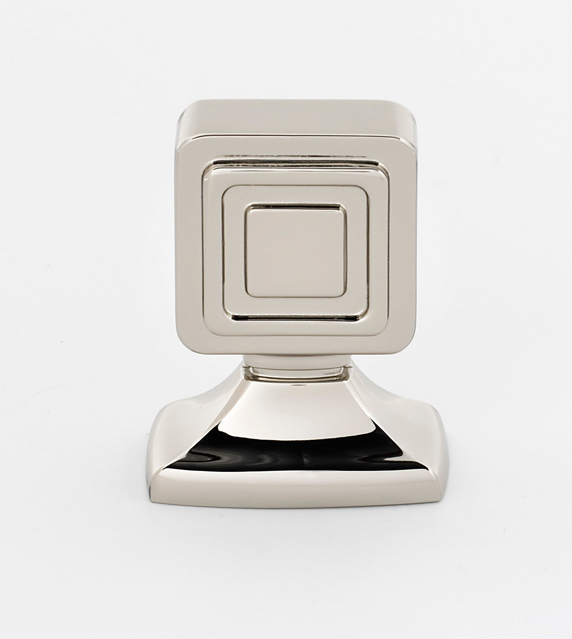 Alno A986-1-PN: 1" Cube Cabinet Knob - Polished Nickel